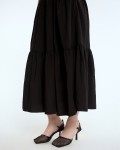 SIXDO G-Black Raw Loose Dress for Women